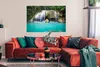 MuchoWow® Poster Wasser - Wasserfall - Bäume 120x80 cm - Produktbild-Vorschau 2