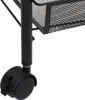 vidaXL Kuchyňský vozík 5 polic černý 46x26x105 cm Železo Náhled obrázku produktu 6