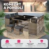 Ratanová sedací souprava Malaga 6+4+1 s ochranným krytem - Náhled obrázku produktu 5