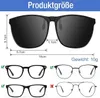 GKA Sonnenbrille Aufsatz Clip on echt polarisiert grau Produktbild-Vorschau 3
