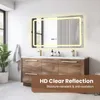 Specchio da bagno a LED ZELURXX, 3 tonalità di luce, Anteprima dell’immagine prodotto 6