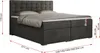 Boxspringbett 180x200 mit Bettkasten, Bett 180x200 mit Produktbild-Vorschau 6