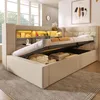 okwish L-förmiges Schlafsofa 90x200 Einzelbett mit Produktbild-Vorschau 1