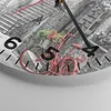 Wanduhr - Rund - Glasuhr - Rot Fahrrad Allee - 40x40cm - Produktbild-Vorschau 5