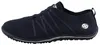 Auf dem Bild ist ein flacher blauer Schuh zu sehen der von der Seite betrachtet wird. Die Schuhoberfläche weist eine glatte Textur auf und hat eine schlichte aber elegante Form. Produktbild-Vorschau