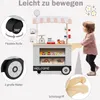 COSTWAY Detský vozík na potraviny, drevený obchod s 2 Náhľad obrázku produktu 6