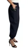 297 Mississhop Damen leichte einfarbige Hose Sommerhose Produktbild-Vorschau 2