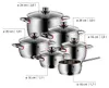 WMF 3201113240 WMF Topf-Set Quality One silber 6-tlg., 6 Anteprima dell’immagine prodotto 9