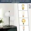 ZMH Noční lampa černá Moderní stolní lampa Mosaz 2 plameny Náhled obrázku produktu 8