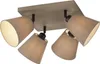 JUST LIGHT LED Deckenlampe RIALA Stoffschirm Spots Produktbild-Vorschau 1