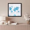 MuchoWow® MuchoWow® Gerahmtes Poster Aquarell - Weltkarte - Produktbild-Vorschau 6