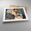 Gerahmtes Poster - Weißer Rahmen - Surreal Frau Blumen - Produktbild-Vorschau 3