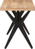 vidaXL Esstisch 120x60x76 cm Massivholz Akazie Produktbild-Vorschau 1