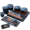 Moritz & Moritz VIDA 29tlg Sushi Set Blau Produktbild-Vorschau 1