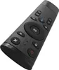 A black remote control is shown against a white background. Voir les images du produit