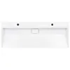A top-down view of a white rectangular sink on a white background. Náhľad obrázku produktu