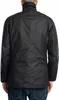 Back view of a person wearing a black jacket and blue jeans. Produktbild-Vorschau