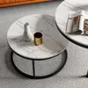 ProximaX 2er Set Couchtische Rund, Marmoroptik Couchtisch Produktbild-Vorschau 11