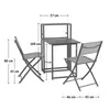 SVITA Balcon Set peu encombrant Meubles de balcon petit Voir les images du produit 6