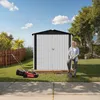 HOMAVO Gerätehaus Metall mit Pultdach, Gartenhaus Metall Produktbild-Vorschau 2