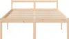 vidaXL Seniorenbett 120x200 cm Massivholz Kiefer Produktbild-Vorschau 4