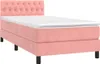 vidaXL Letto a molle con materasso e LED rosa 100x200 cm in Anteprima dell’immagine prodotto 3