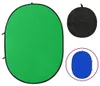 vidaXL 2-in-1 Foto-Hintergrund Oval Grün Blau 200x150 cm Produktbild-Vorschau 7