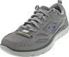 A single gray Skechers sneaker is shown from a slightly elevated side angle against a white background. Anteprima dell’immagine prodotto