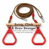 Goodevas Trapeze met Turnringen voor Kinderen, Houten Productafbeelding-voorbeeld 2