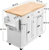 SucceBuy carrello isola da cucina, larghezza 35,4 pollici, Anteprima dell’immagine prodotto 8