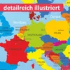 stabiles Vinyl Tischset - Europa mit Flaggen und Produktbild-Vorschau 8