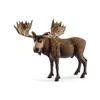 A realistic toy model of a bull moose standing on a white background. Náhled obrázku produktu