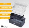 Rauchfreier Holzkohlegrill Tischgrill BBQ mit Ventilator Produktbild-Vorschau 4