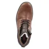 A top-down view of a brown leather boot. Produktbild-Vorschau