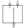Diagram showing electrical connections labeled L, R, and 54. Produktbild-Vorschau
