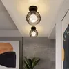 ZMH 2ER-Deckenlampe Vintage Schwarz E27 Lampenfassung Produktbild-Vorschau 8