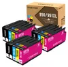 A product shot of multiple ink cartridges and their packaging. Produktbild-Vorschau