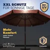 KINGSLEEVE® Holz Sonnenschirm 330 cm Groß UV Schutz 80+ Produktbild-Vorschau 5