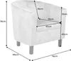 riess-ambiente Design Lounge Sessel HEMINGWAY whisky braun Produktbild-Vorschau 9