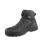 A black Puma safety boot with green accents is shown against a white background. Produktbild-Vorschau