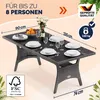 CASARIA® Polyrattan Gartentisch 190x90x74cm mit Ablage Produktbild-Vorschau 2