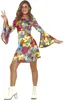 Schattig hippie-jurk kostuum voor dames, maat: M Productafbeelding-voorbeeld 3