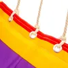 Close-up of a colorful hammock or swing chair with ropes and grommets. Náhľad obrázku produktu