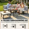 Outsunny Lounge Gartenmöbel Set 5-6 Personen Gartenlounge Produktbild-Vorschau 4