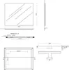 Specchiera bagno a filo 90 x 70 cm con luce a led Anteprima dell’immagine prodotto 5