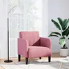 vidaXL Sessel mit Armlehnen Rosa 54 cm Samt Produktbild-Vorschau 2