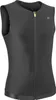 A black sleeveless vest with a zipper down the front. Produktbild-Vorschau