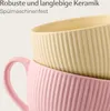 Tazze da cappuccino colorate con piattini - Set di 6 - Anteprima dell’immagine prodotto 5