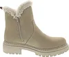 A single beige winter boot shown from the side. Voir les images du produit