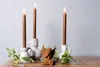 Clayre & Eef Kerzenständer 9 cm Beige Porzellan Produktbild-Vorschau 5